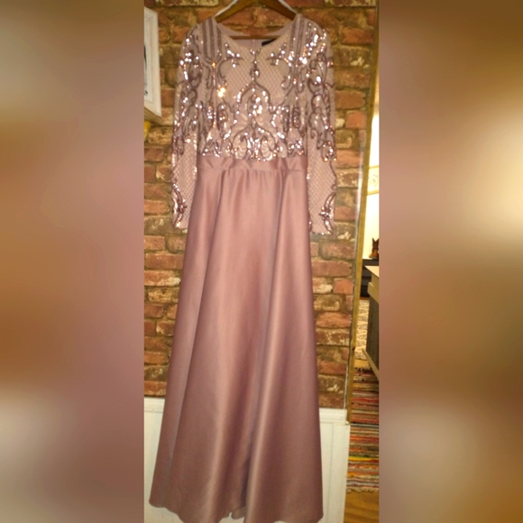 Betsy and Adam long sleeve ball gown - Picture 2 of 3